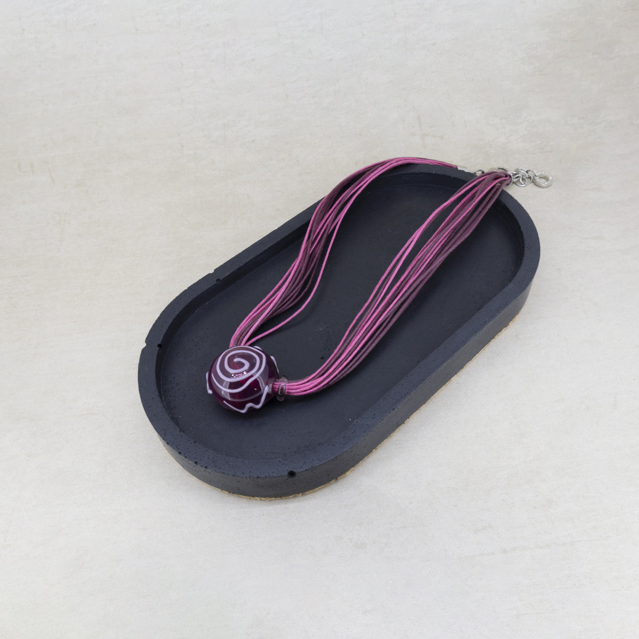 Antica Murrina Pink Glass Mignon Necklace CO589A05