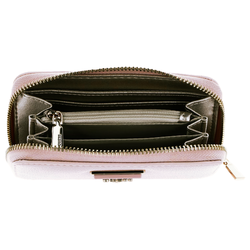 Guess Meridian Triangle Logo Medium Purse Wallet BG877840 Light Rose