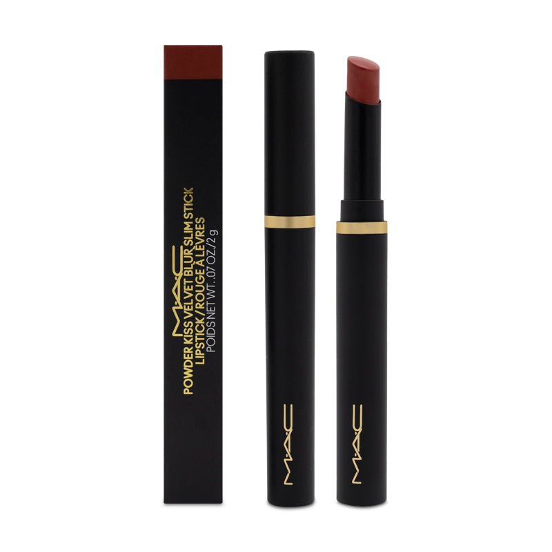 MAC Powder Kiss Velvet Blur Slim Stick Lipstick 877 Devoted To Chili