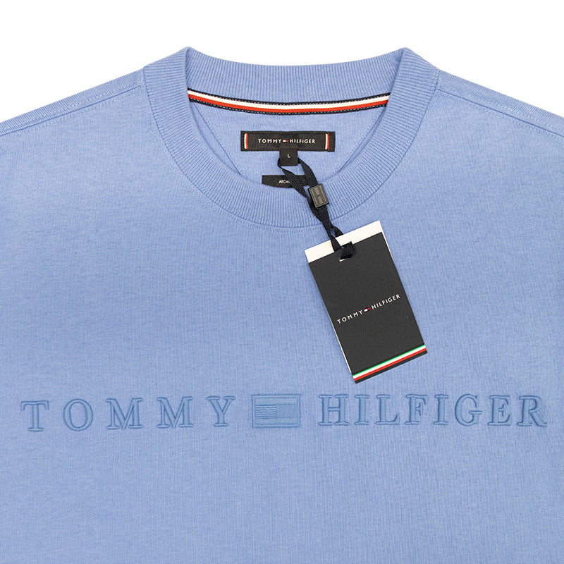 Tommy Hilfiger Archive Logo Cotton Men's Blue T-Shirt - Large