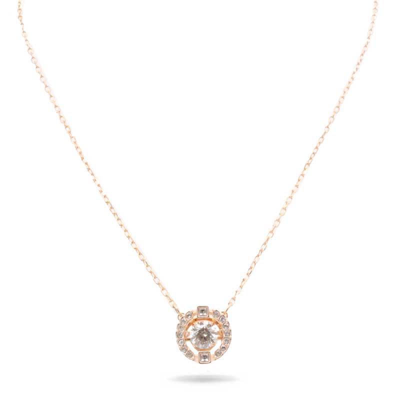 Swarovski Sparkling Dance Collection Rose Gold Necklace