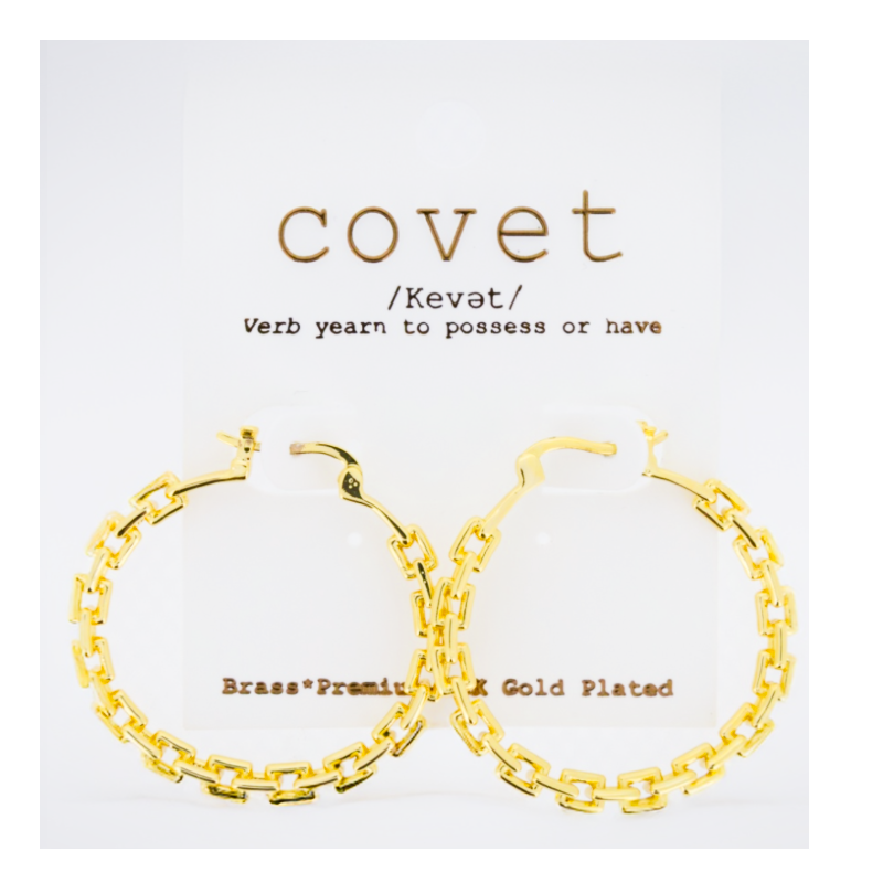 Covet Gold Hoop Earrings