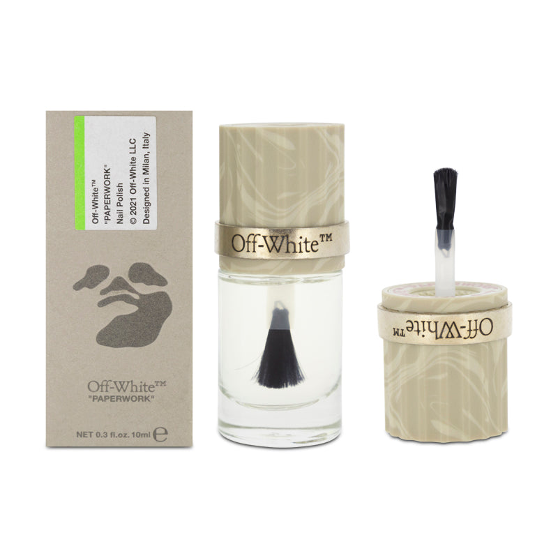 Off-White Paperwork Nail Polish Top Coat Transparent