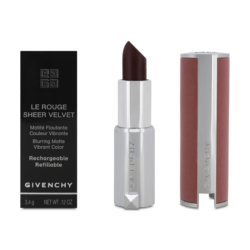 Givenchy Le Rouge Sheer Velvet Red Lipstick 39 Rouge Grenat