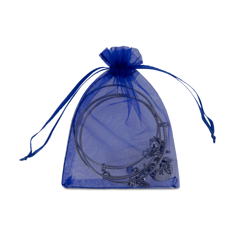 Bella Perlina Silver Plated Bangle Faith, Hope, Love