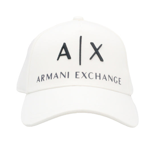Armani Exchange White Baseball Hat 