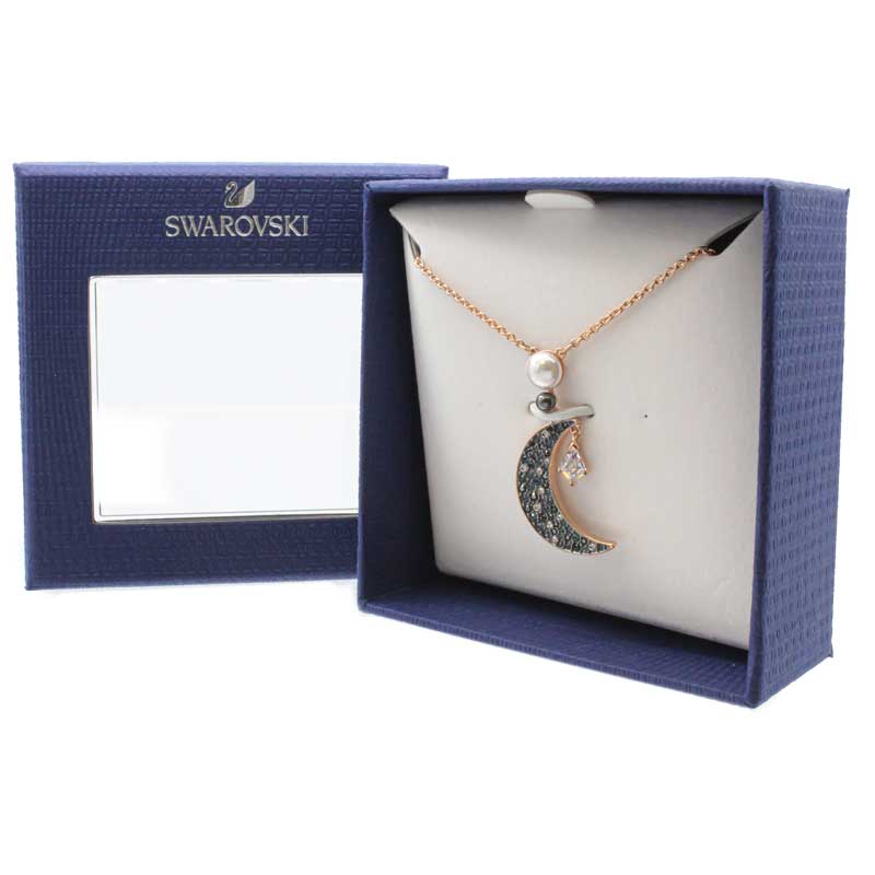 Swarovski Symbolic Moon Rose Gold Necklace