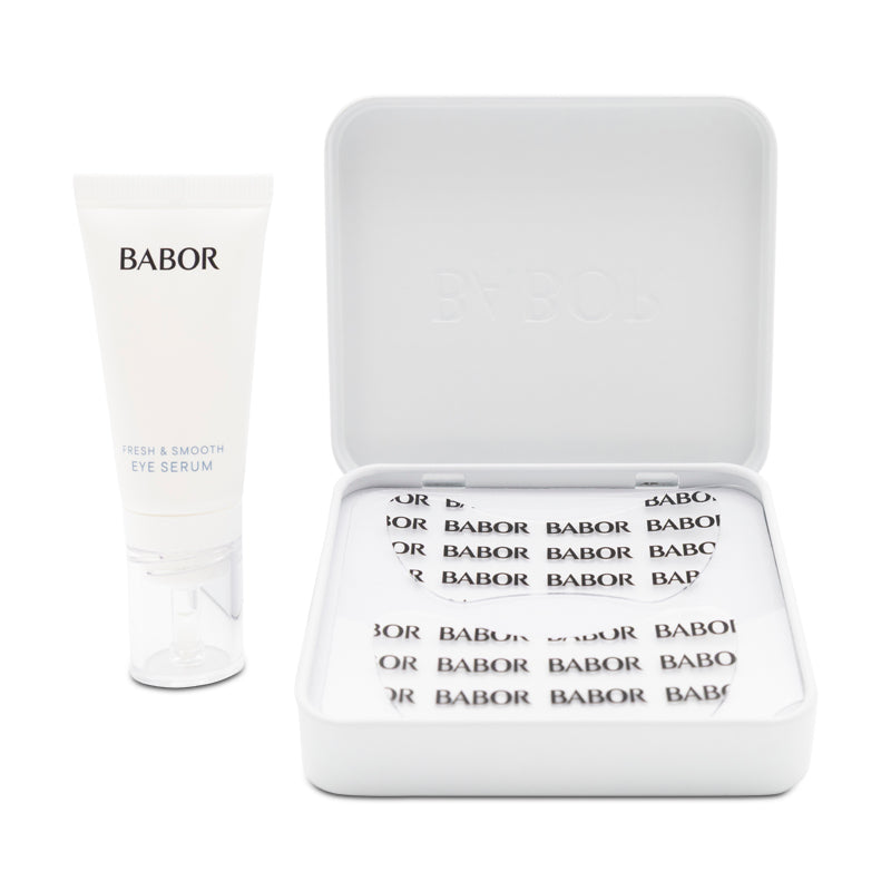Babor Instant Fresh & Smooth Eye Serum 15ml + 2 Patches (Blemished Box)