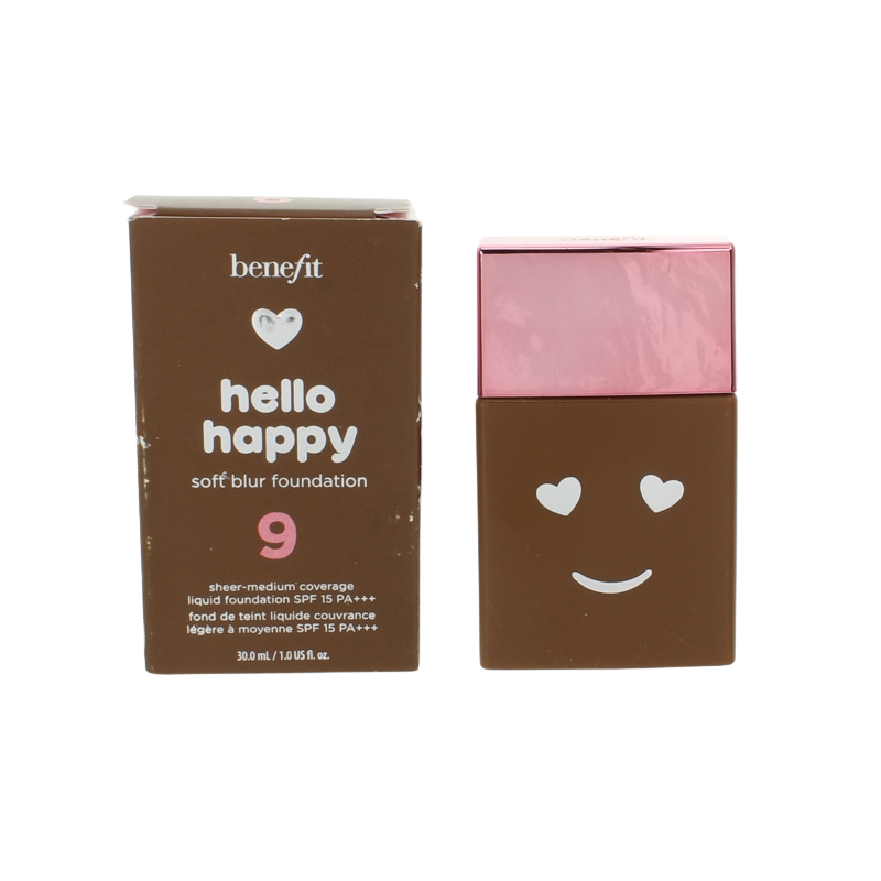 Benefit Hello Happy Soft Blur Foundation 9 Deep Neutral (Blemished Box)