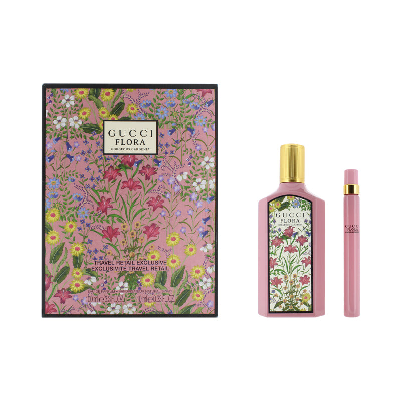 Gucci Flora Gorgeous Gardenia 100ml Eau De Parfum Set (Blemished Box)