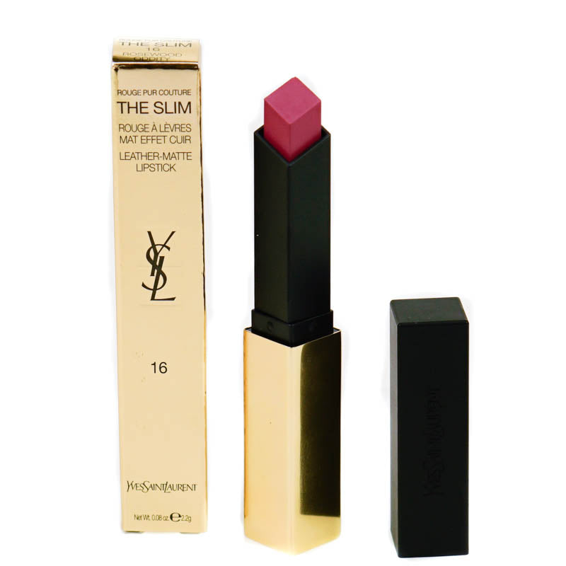 YSL The Slim Leather-Matte Pink Lipstick 16 Rosewood Oddity