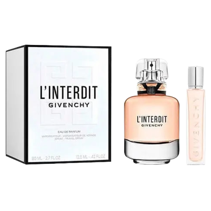 Givenchy L'Interdit 80ml EDP & 12.5ml Travel Spray Set (Blemished Box)