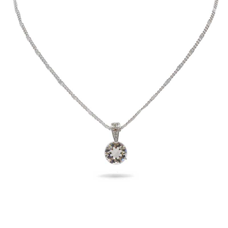Swarovski Solitaire Collection Pendant Silver Necklace