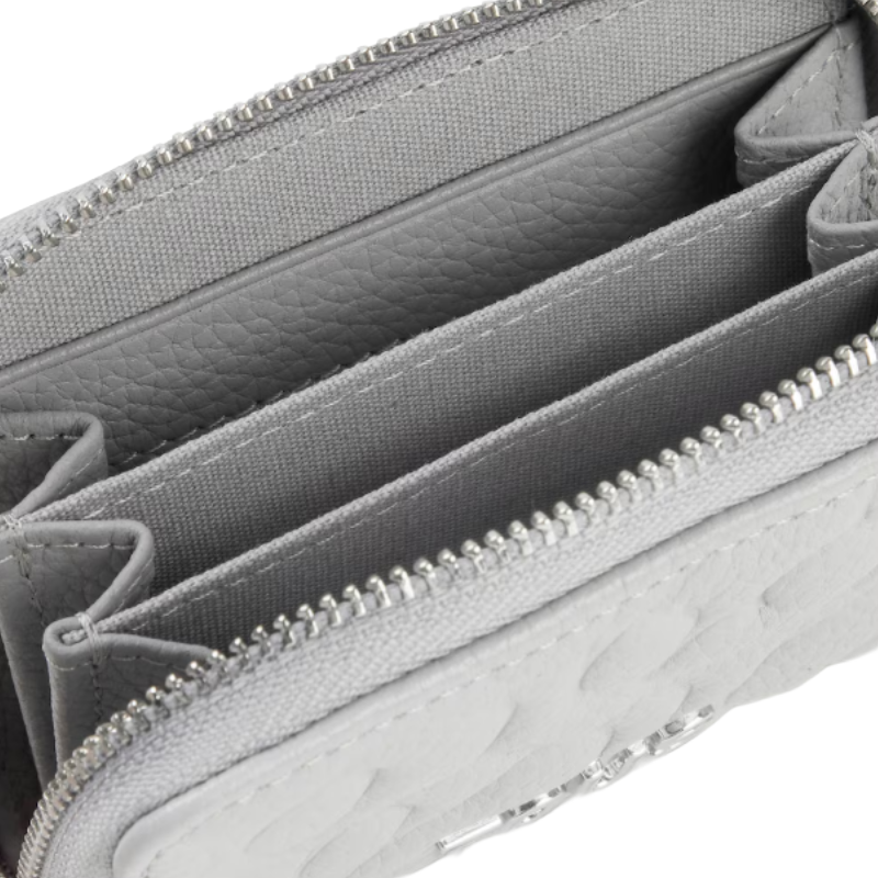 Tous Greta Leather Coin Purse Grey