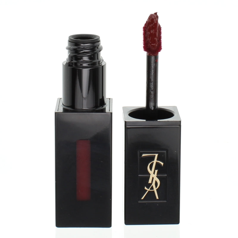 YSL Red Lip Stain Rouge Pur Couture 409 Burgundy Vibes Vinyl Cream