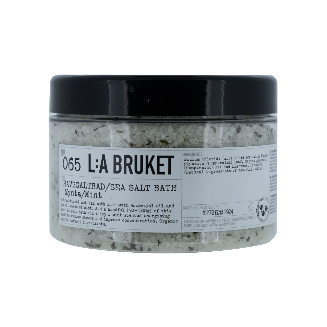 Bath Sea Salt Mint L:A Bruket No.065 450g