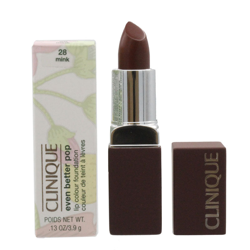 Clinique Even Better Pop Dark Brown Lipstick 28 Mink