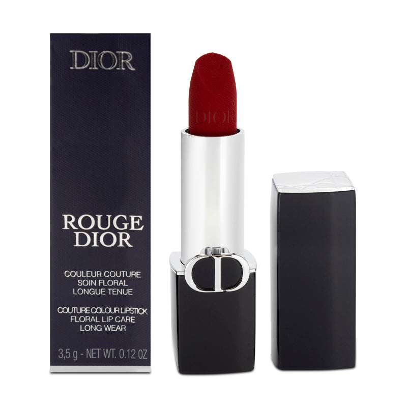 Dior Rouge 999 Velvet Red Lipstick (Blemished Box)