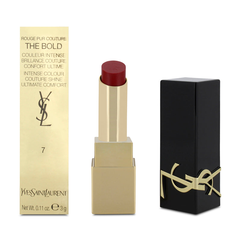 YSL Rouge Pur Couture Lipstick, Unhibited Flame 7, (Blemished Box)