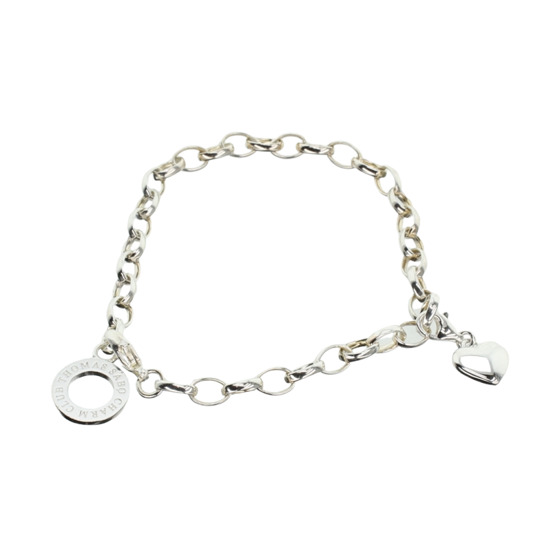 Thomas Sabo Sterling Silver 925 Bracelet With Heart Charm