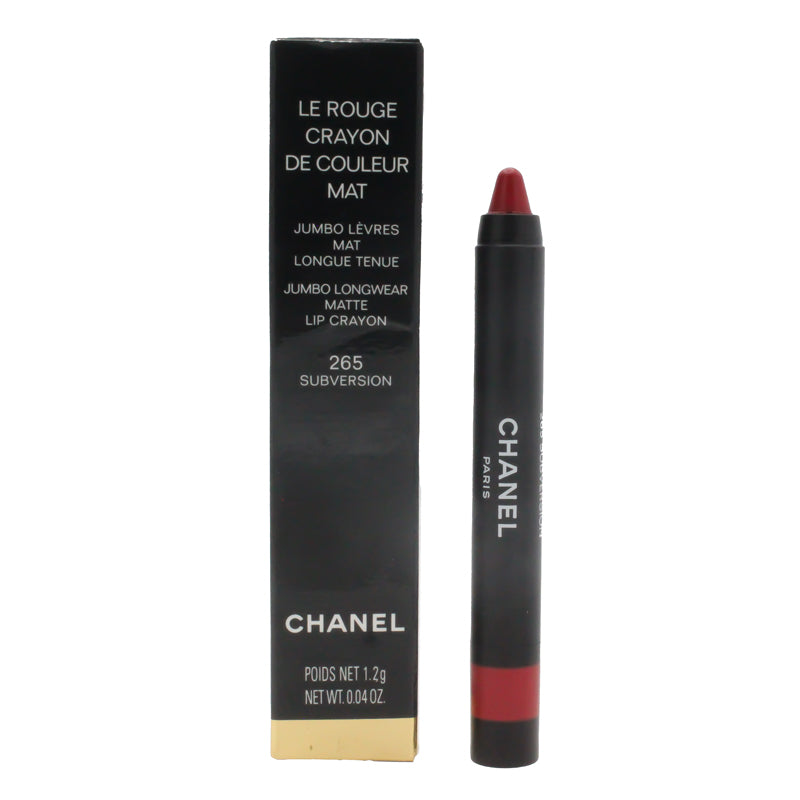Chanel Le Rouge Jumbo Red Lipstick Crayon 265 Subversion