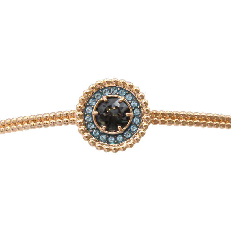 Swarovski Silver Night Crystal Collection Gold Bracelet