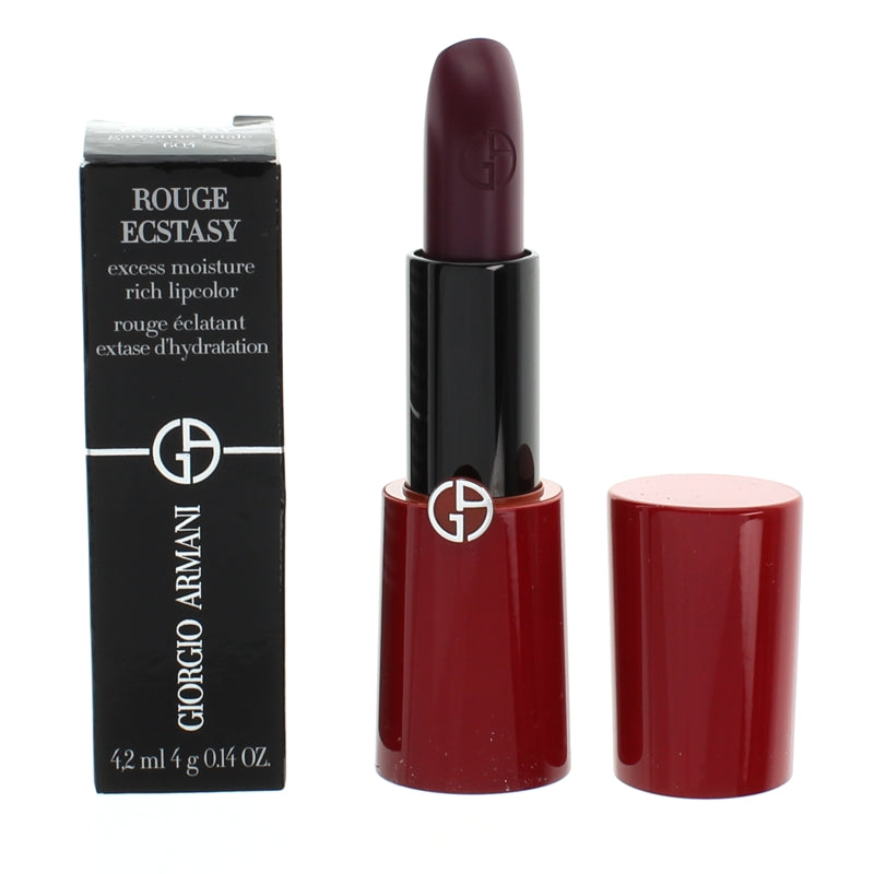 Giorgio Armani Rouge Ecstasy Lipstick 604 Garconne Fatale Red