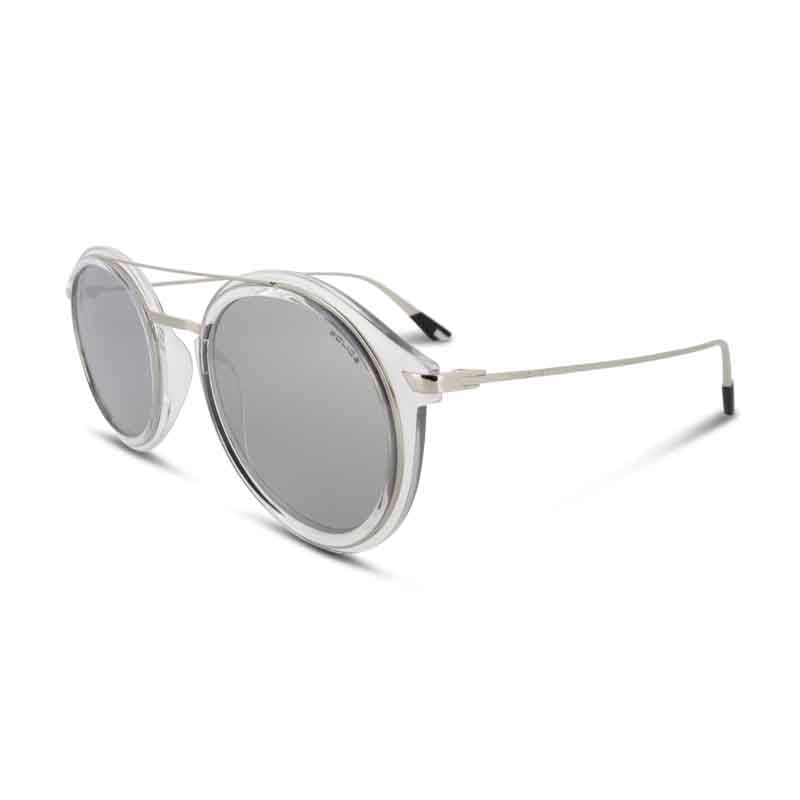 Police Mirror Silver Round Sunglasses SPL724 (No Case)