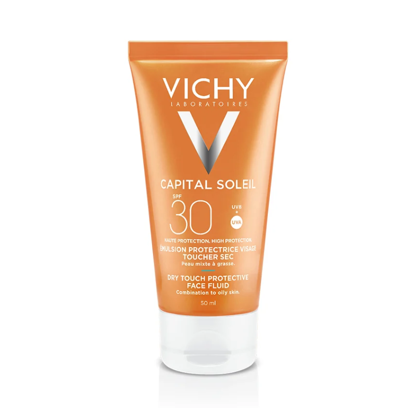 Vichy Capital Soleil SPF30 Dry Touch Face Fluid 50ml (Blemished Box)