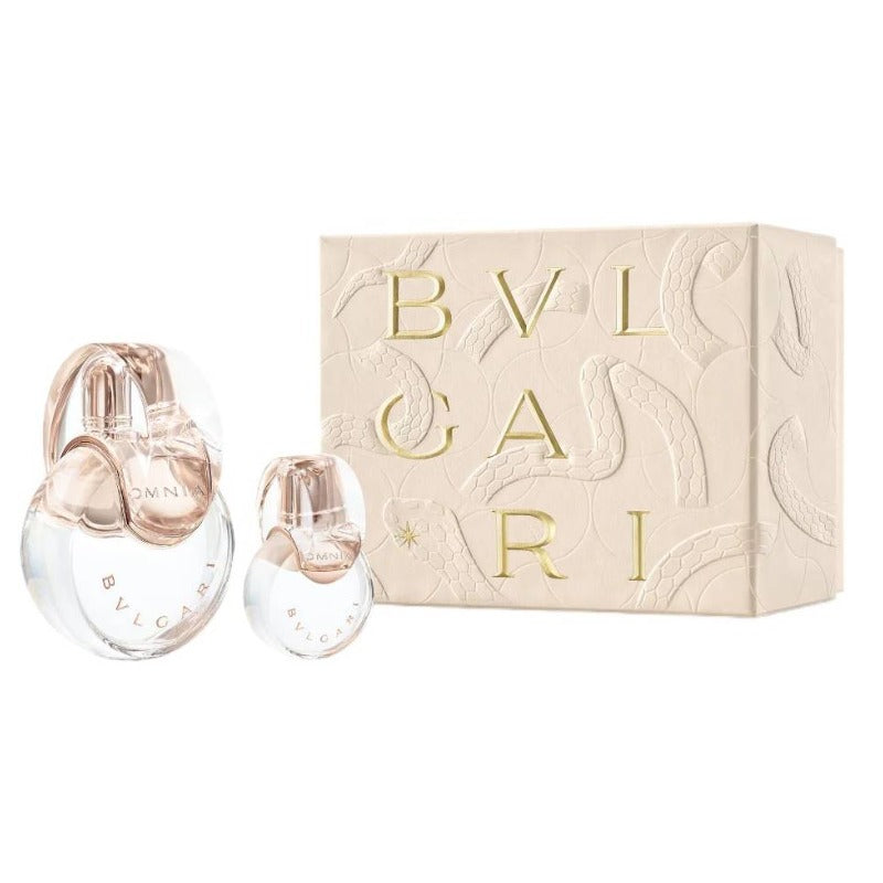 Bvlgari Omnia Crystalline 100ml Eau De Toilette Gift Set With Travel 15ml