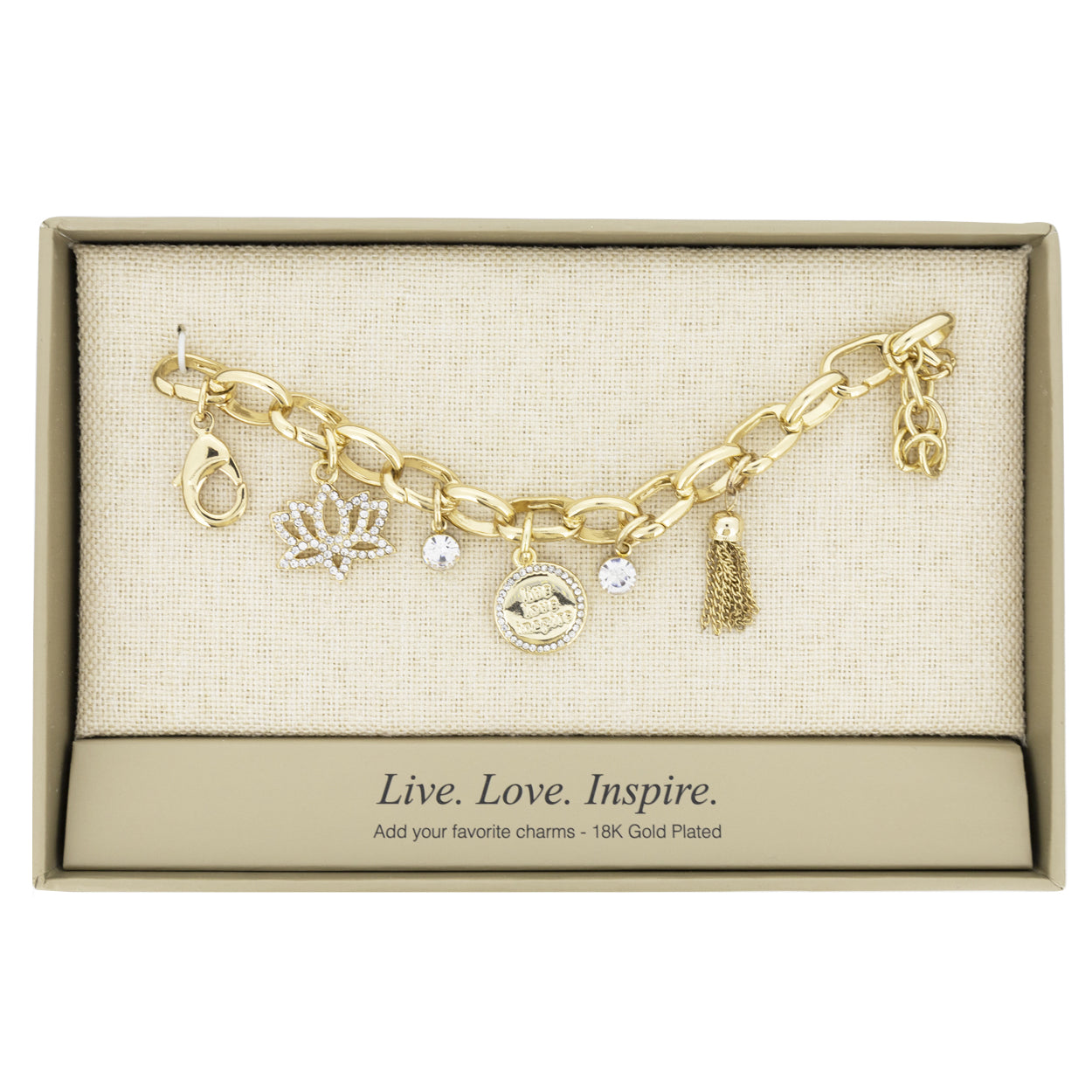 Lovita Gold Bracelet Live Love Inspire 