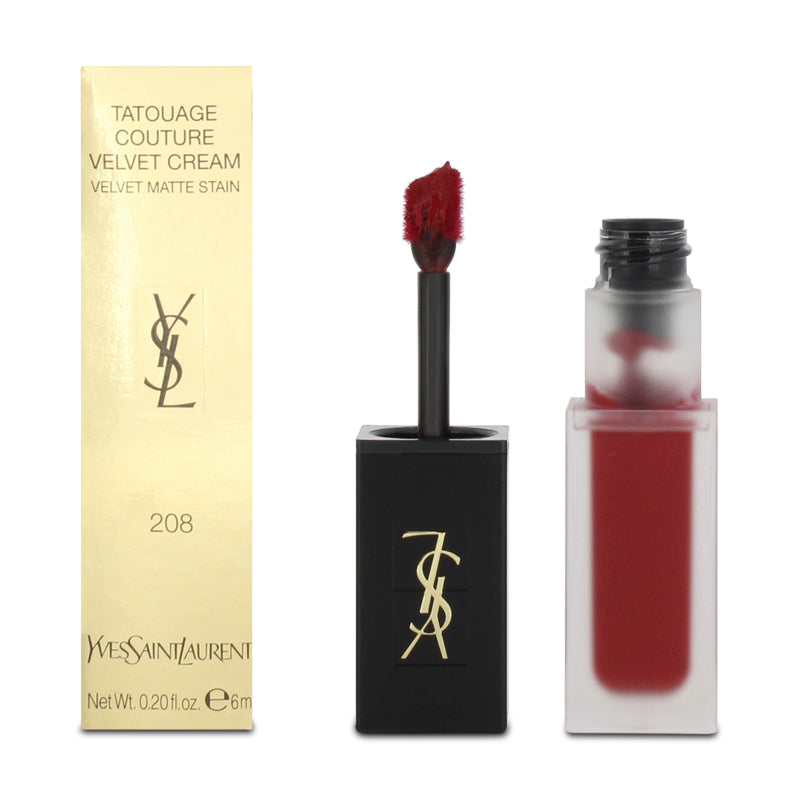 YSL Tatouage Couture Liquid Lipstick Stain 208 Rouge Faction