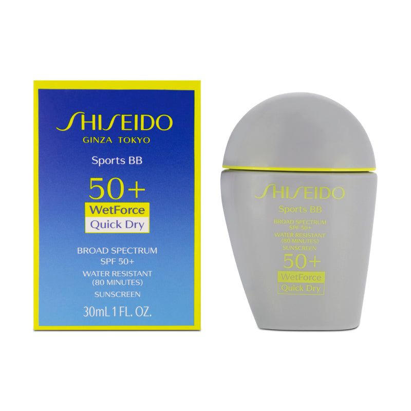 Shiseido Sports BB WetForce SPF 50+ Sun Protection BB Cream 30ml - Medium (Blemished Box)