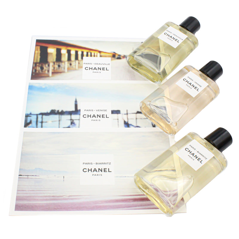 Chanel Perfume Gift Set Deauville Venise Biarritz EDT 50ml each