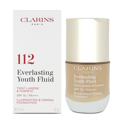 Clarins Everlasting Youth Fluid Foundation 112 Amber (Blemished Box)