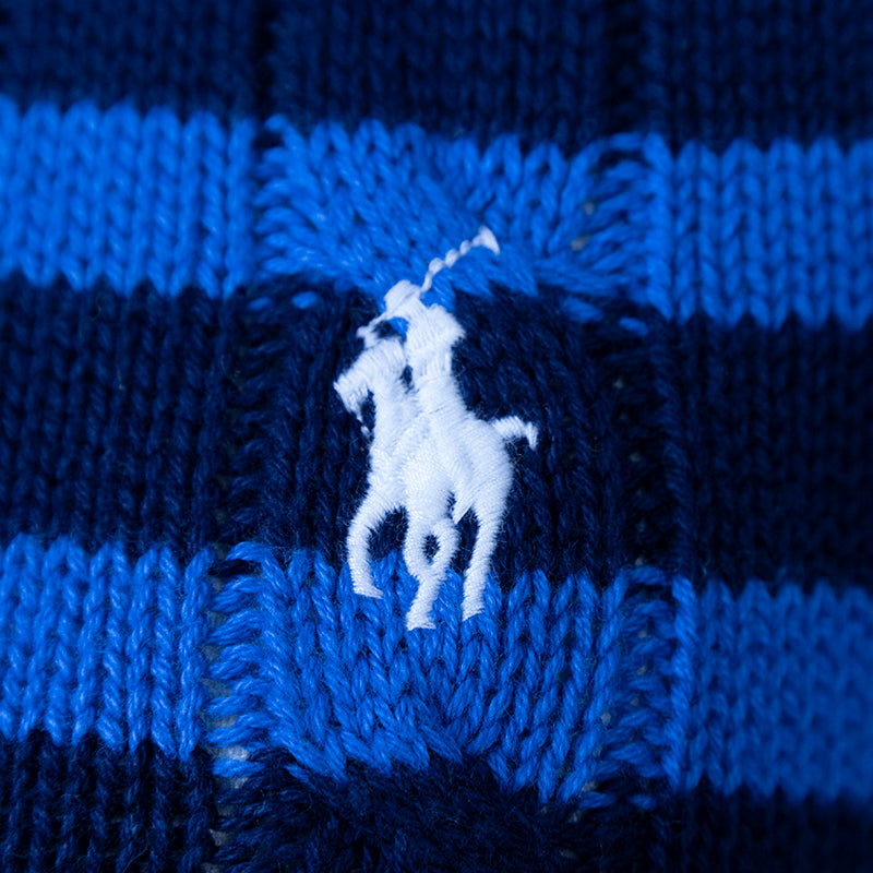 Ralph Lauren Slim Fit Cable-Knit Striped Polo Shirt Women's