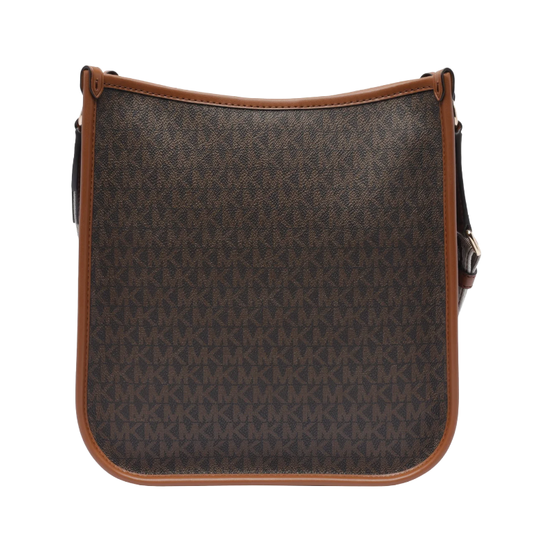 Michael Kors Luisa Large Leather Messenger Bag Brown