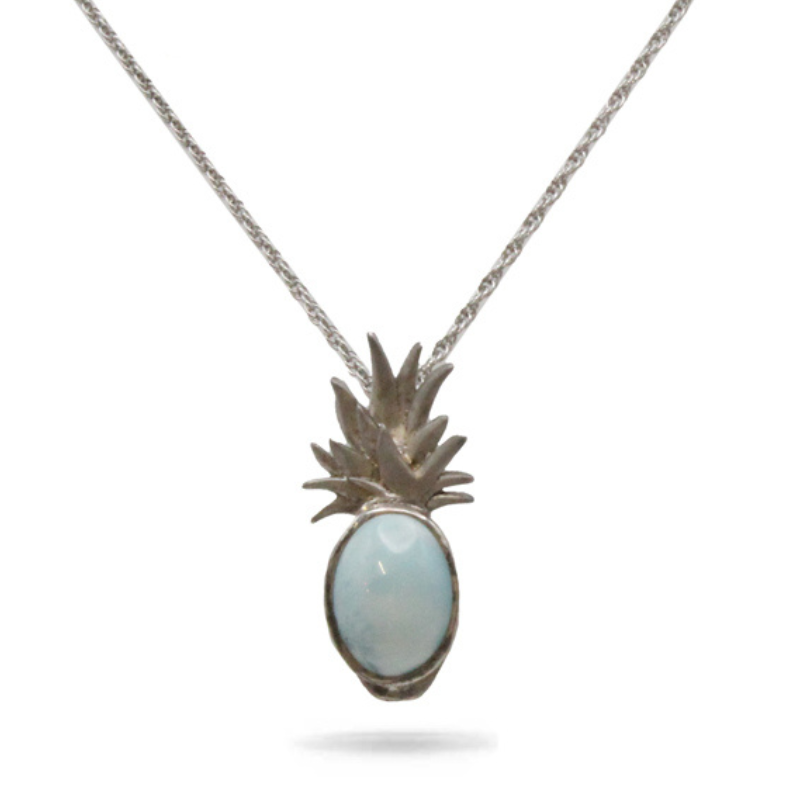 Sterling silver clearance pineapple necklace