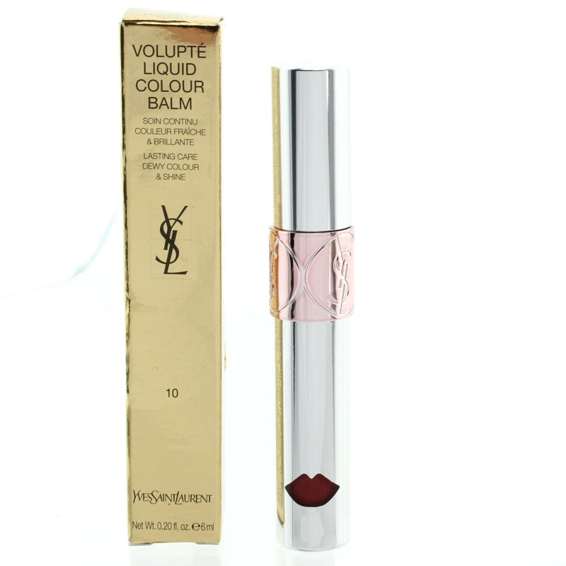 YSL Volupté Liquid Lip Balm in Devour Me Plum Shade 10