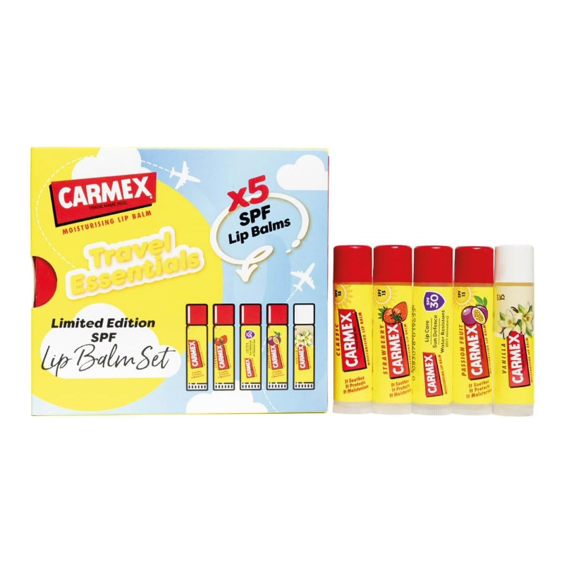 Carmex Lip Balm Set of 5 | SPF Lip Balm Set
