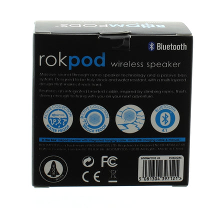 Boompods Rokpod Wireless Speaker Bluetooth - Grey