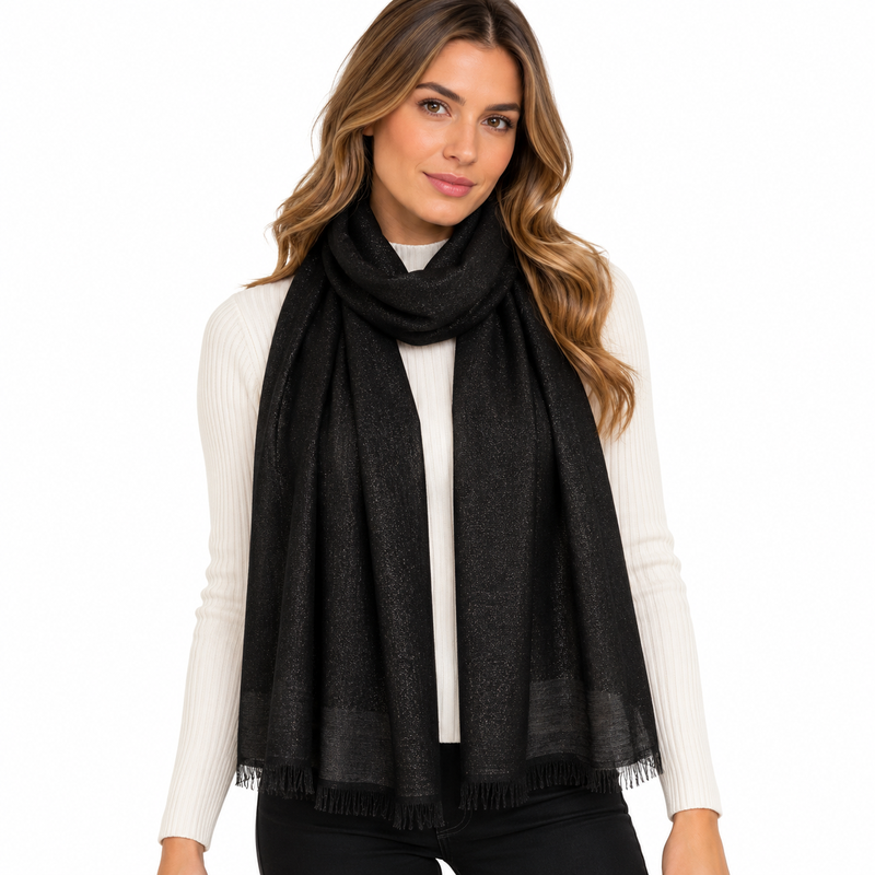 Guess Twiller Women's Shawl Scarf Black AW5149POL03