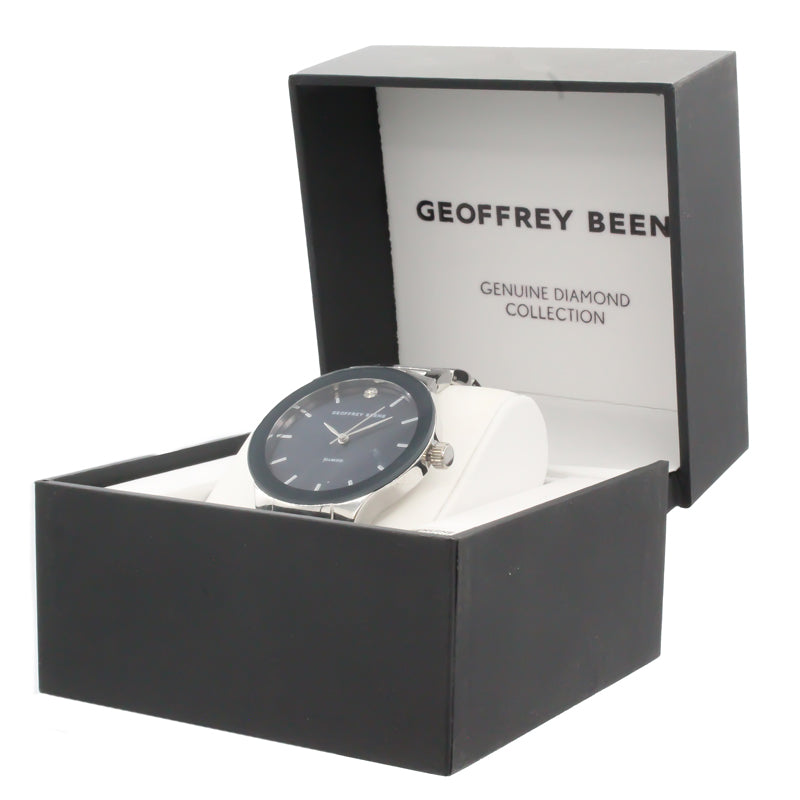 Geoffrey Beene Men's Alloy Blue Dial Watch GB8087SLNV