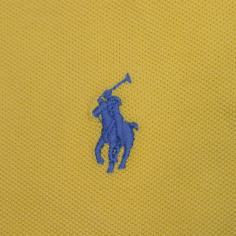 Ralph Lauren Polo Stretch Mesh Girls Polo Shirt Yellow