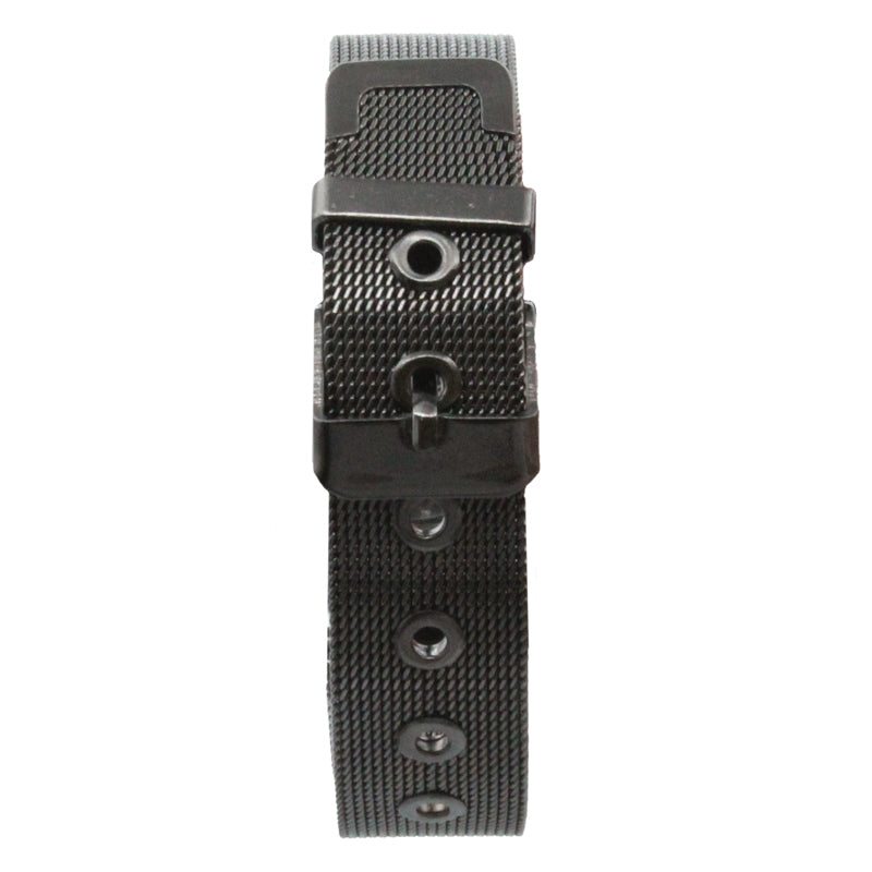 Jessica Carlyle Black Strapped Watch And Bangles 6128