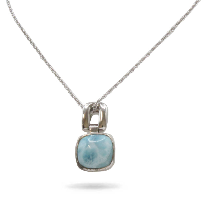 Marahlago Del Mar Larimar Stone Sterling Silver Necklace