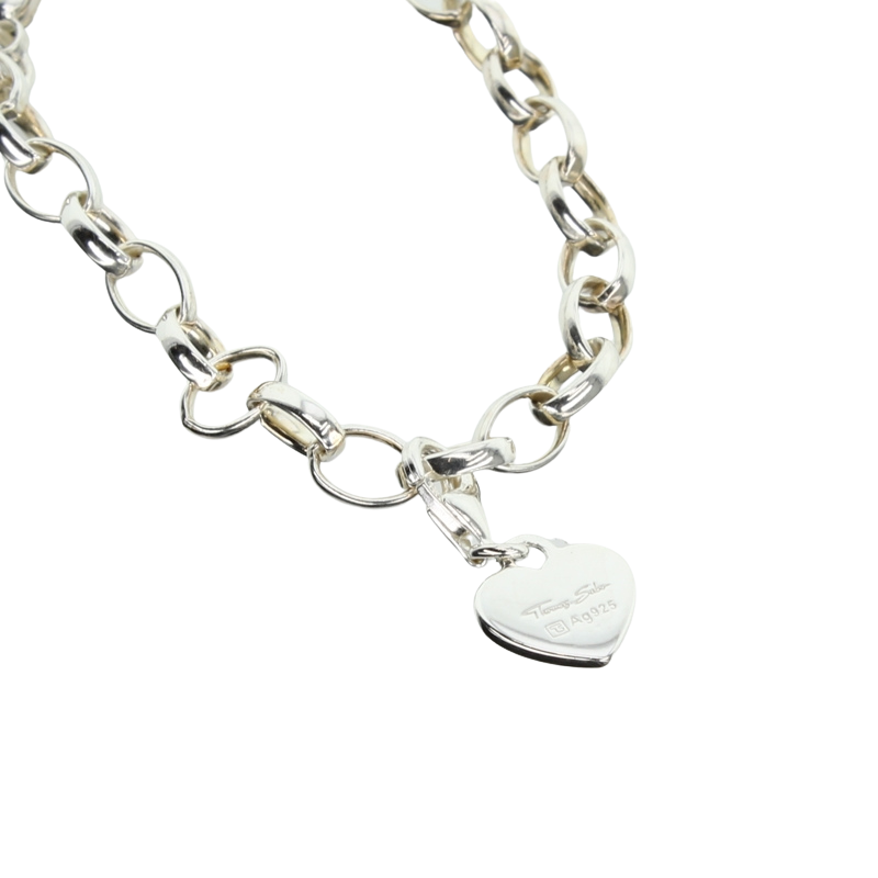Thomas Sabo Sterling Silver 925 Bracelet With Heart Charm