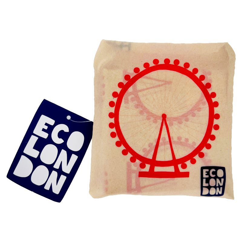 Milly Green Eco London Foldaway Shopper Bag London Eye