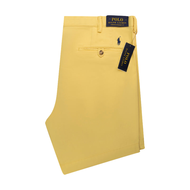 Ralph Lauren Polo Stretch Straight Fit Chino Shorts Yellow Men's
