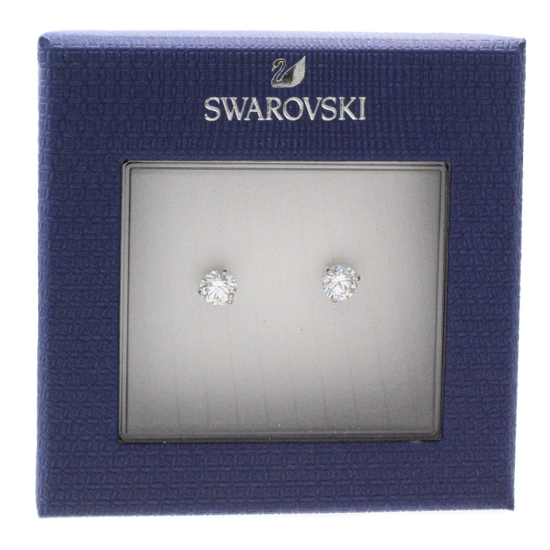 Swarovski Solitaire Silver Earrings